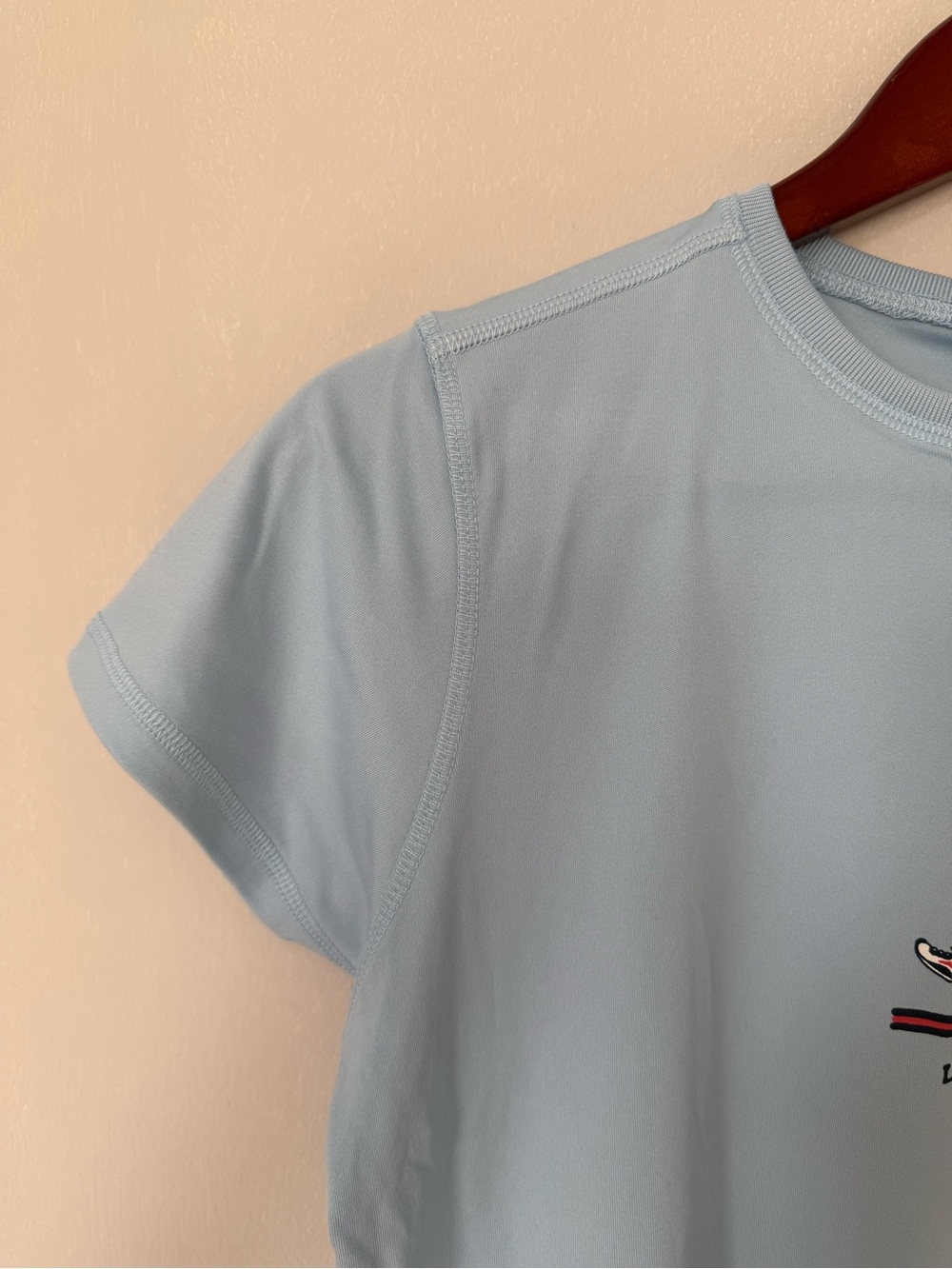 Life Is Good Light Blue Tee with Logo Tag T-shirt - Picture 3 of 12